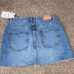 Zara Blue Denim Mini Skirt